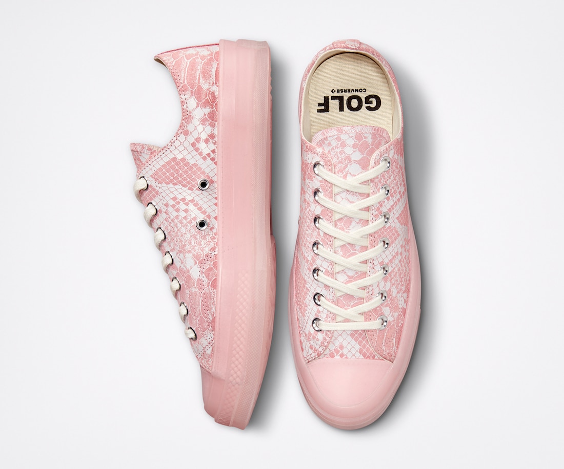 tyler the creator golf wang x converse chuck 70 low python snake pink 3