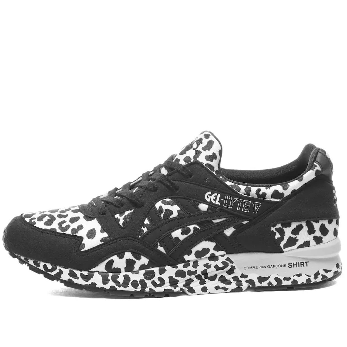 COMME des GARCONS SHIRT x ASICS GEL-LYTE V Black Leopard 2