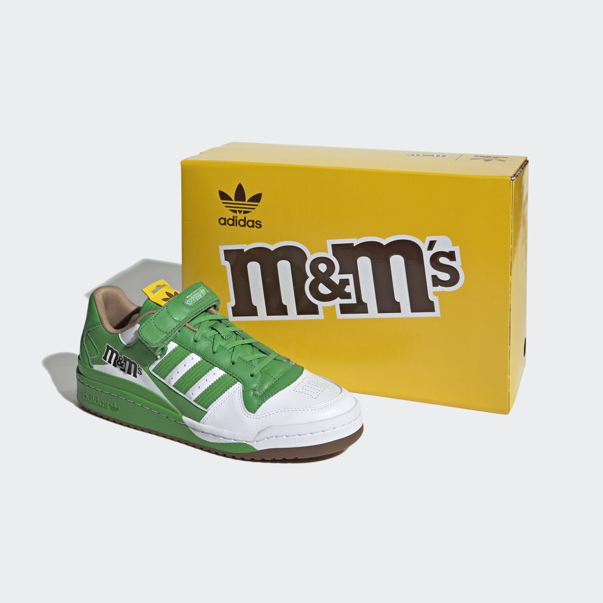 MMS x adidas Forum Low Green Cloud White Eqt Yellow GY6314 1