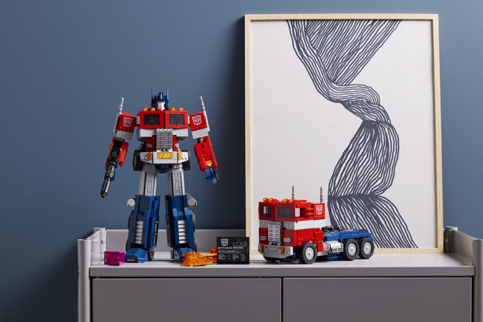 hasboro x lego optimus prime transformers