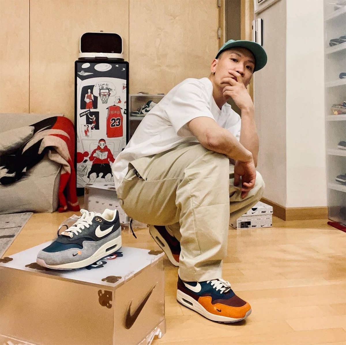 kasina x nike air max 1 mandarin duck grey 2