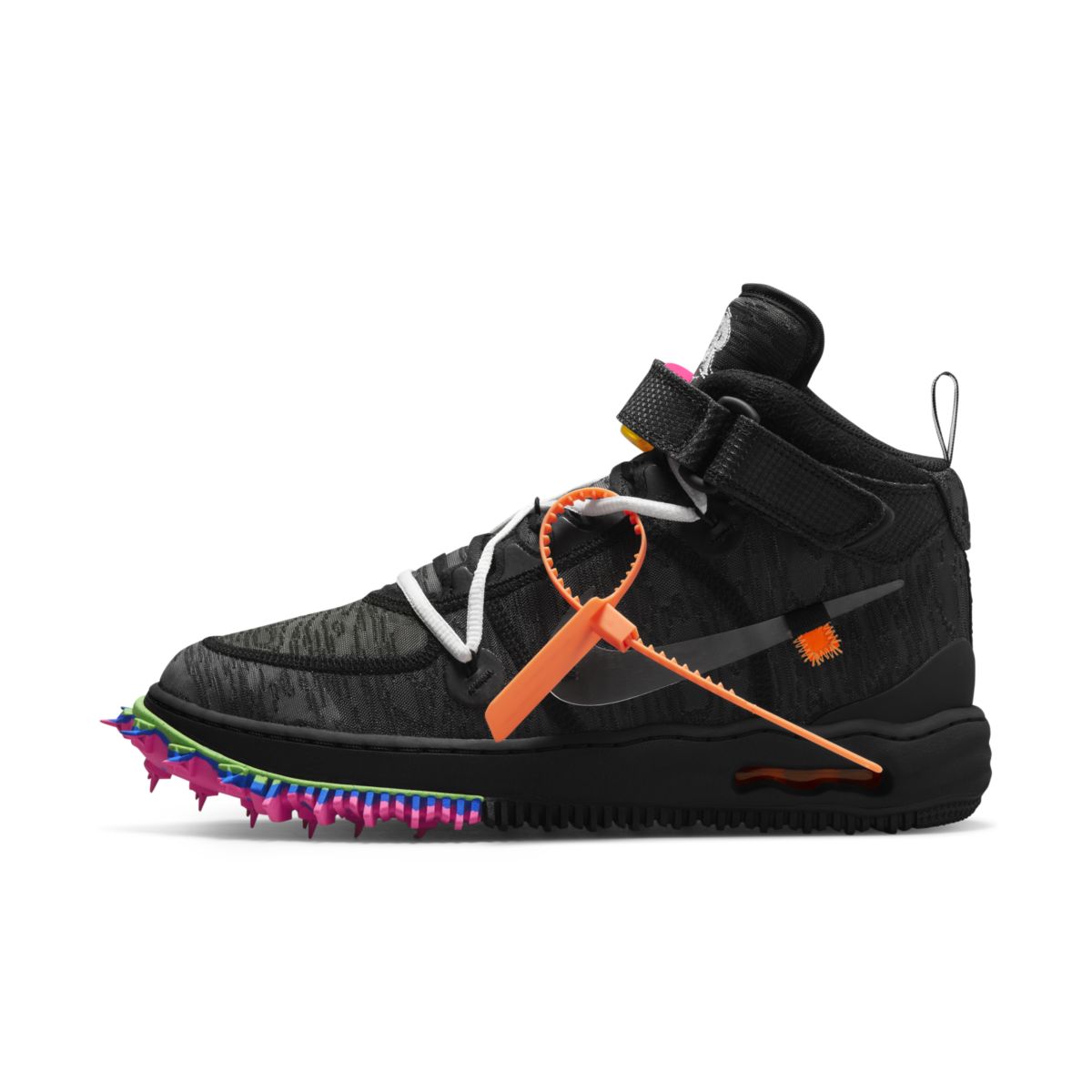 Off-White x Nike Air Force 1 Mid Black DO6290-001 2