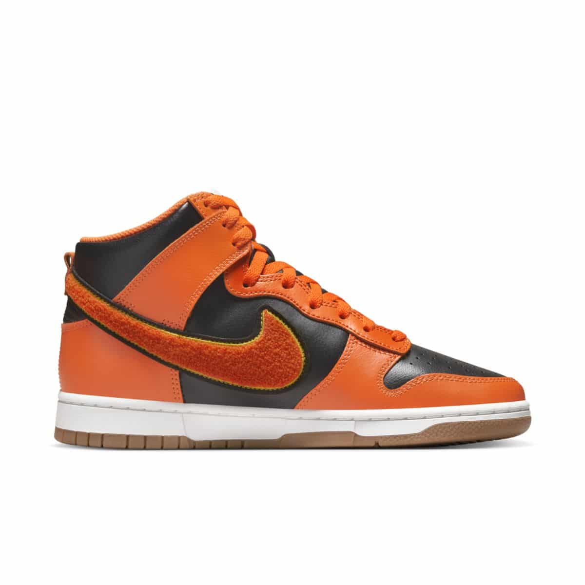 Nike Dunk High University Chenille Swoosh Black Orange DR8805-002 3