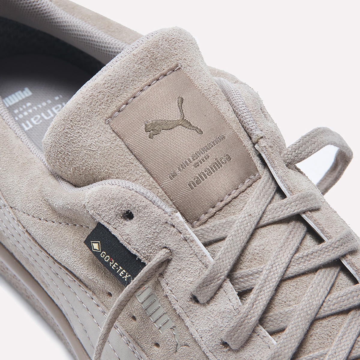 nanamica x puma suede vtg gore-tex vintage khaki 4