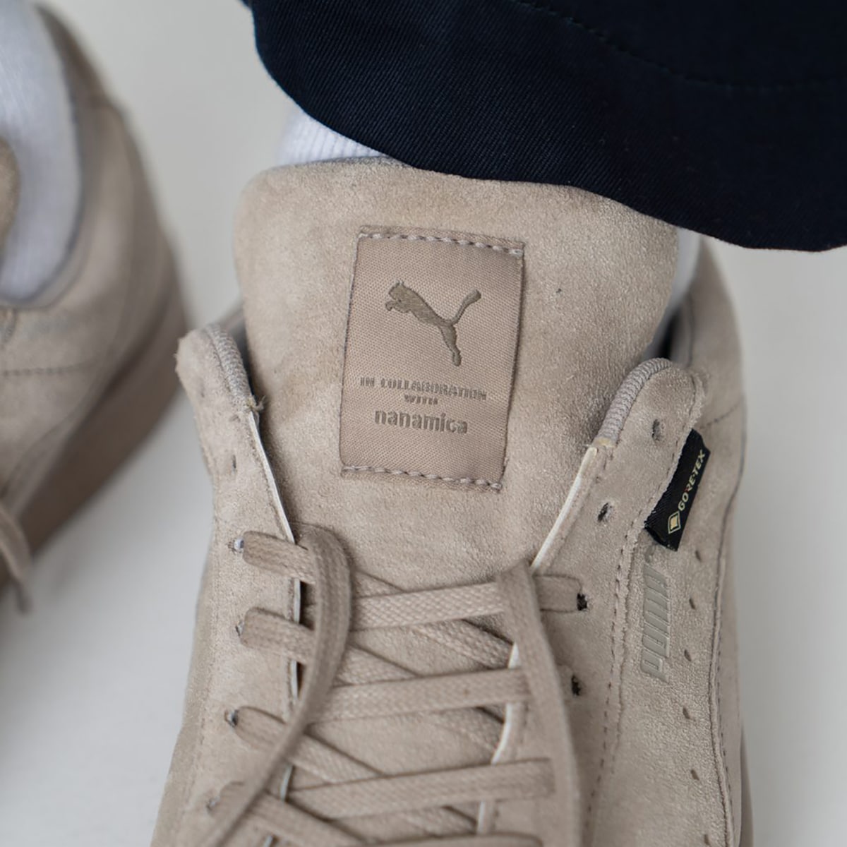 nanamica x puma suede vtg gore-tex vintage khaki 9