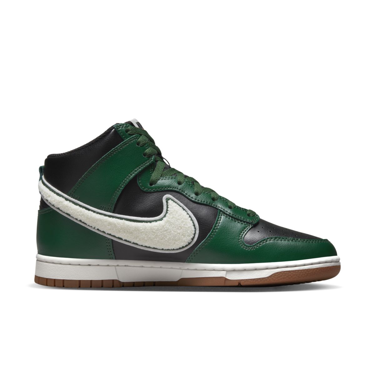 Nike Dunk High Chenille Swoosh Black Gorge Green DR8805-001 3