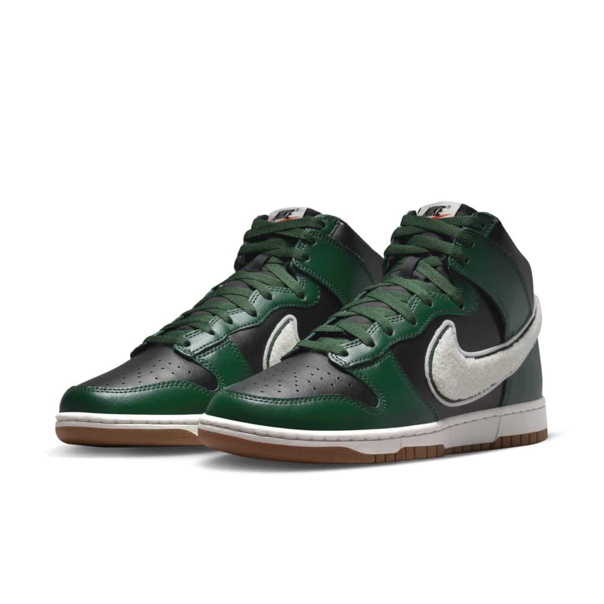 Nike Dunk High Chenille Swoosh Black Gorge Green DR8805-001 4