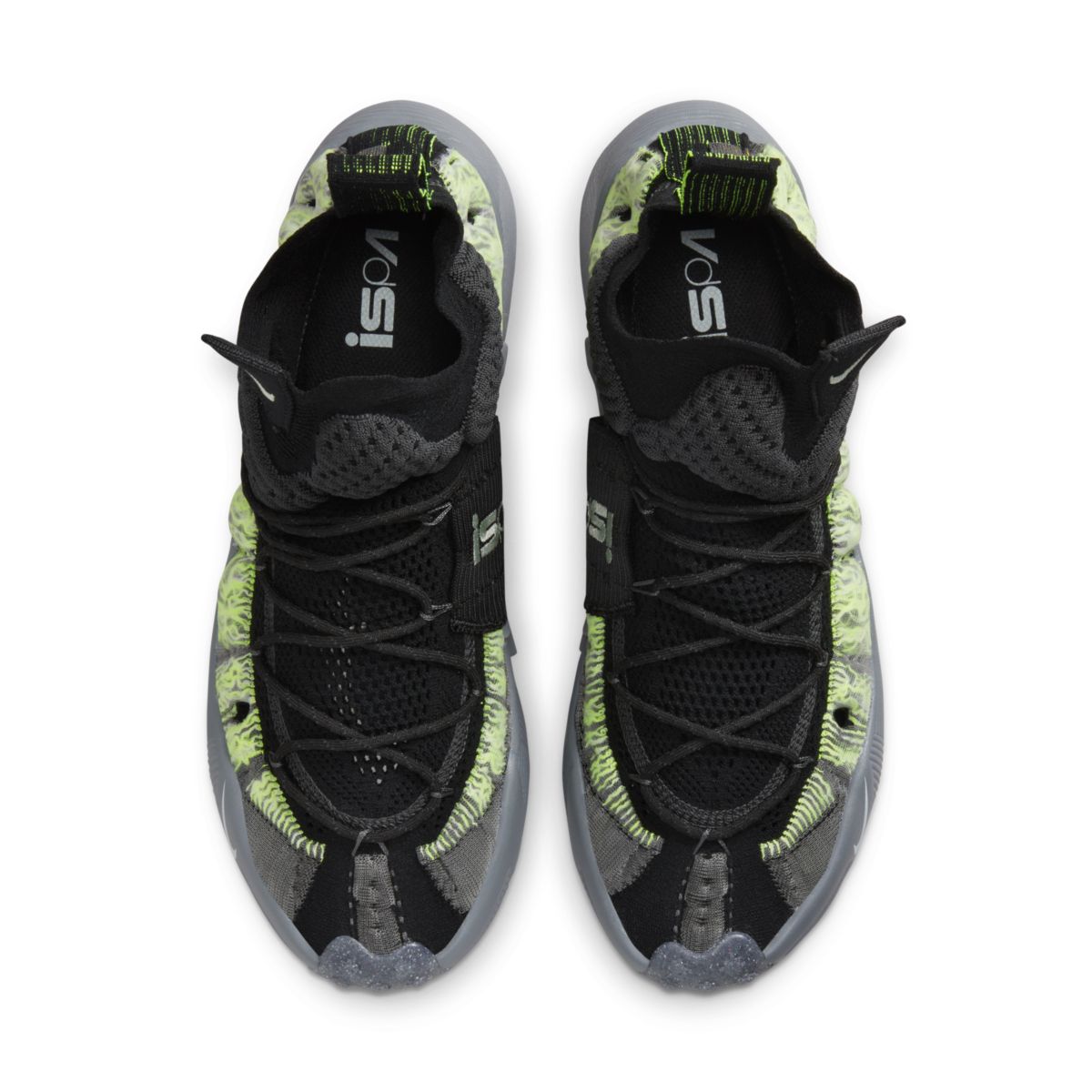 Nike ISPA Sense Flyknit Black Neon Green CW3203-003 5