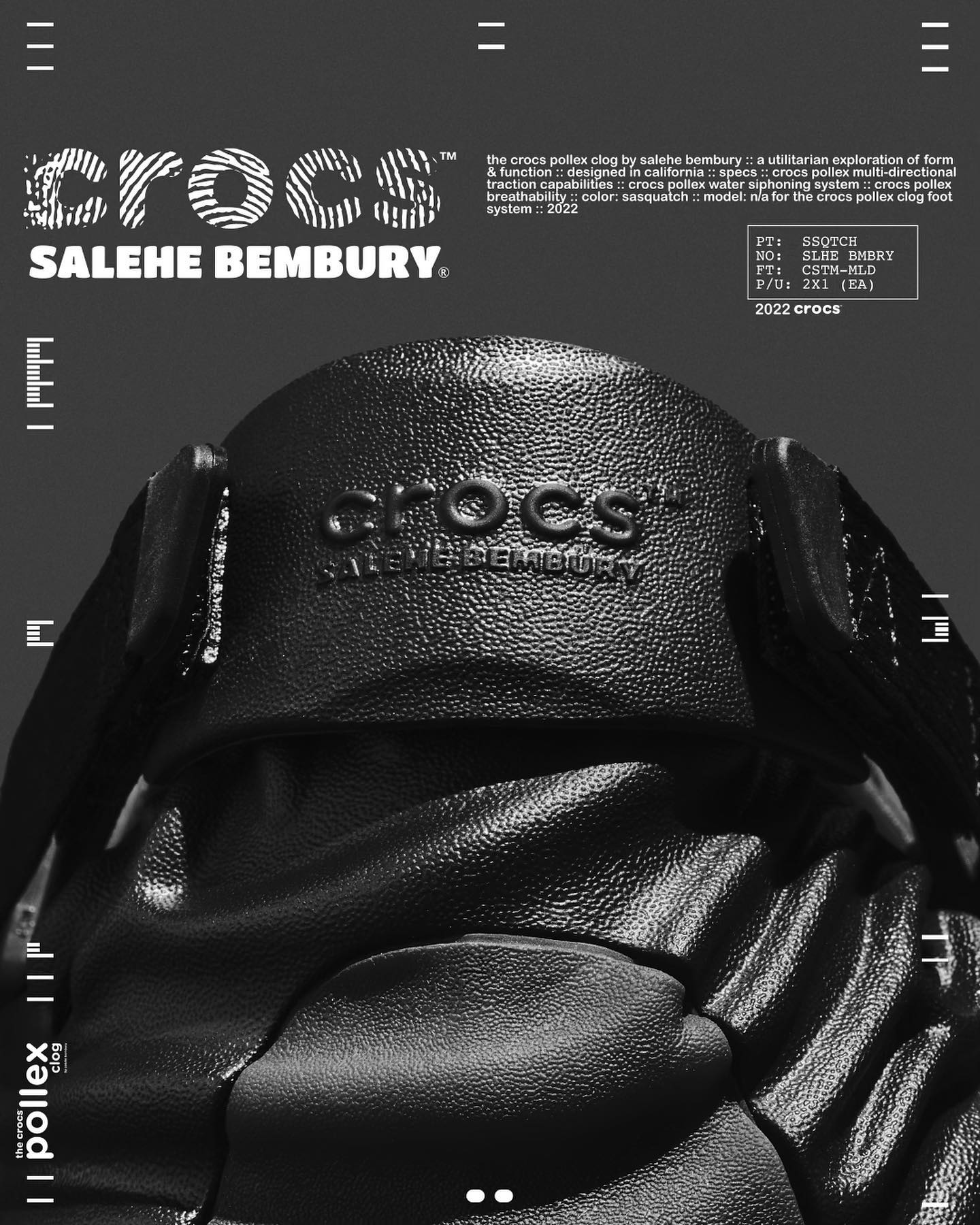 Salehe Bembury x Crocs Pollex Clog Sasquatch 1