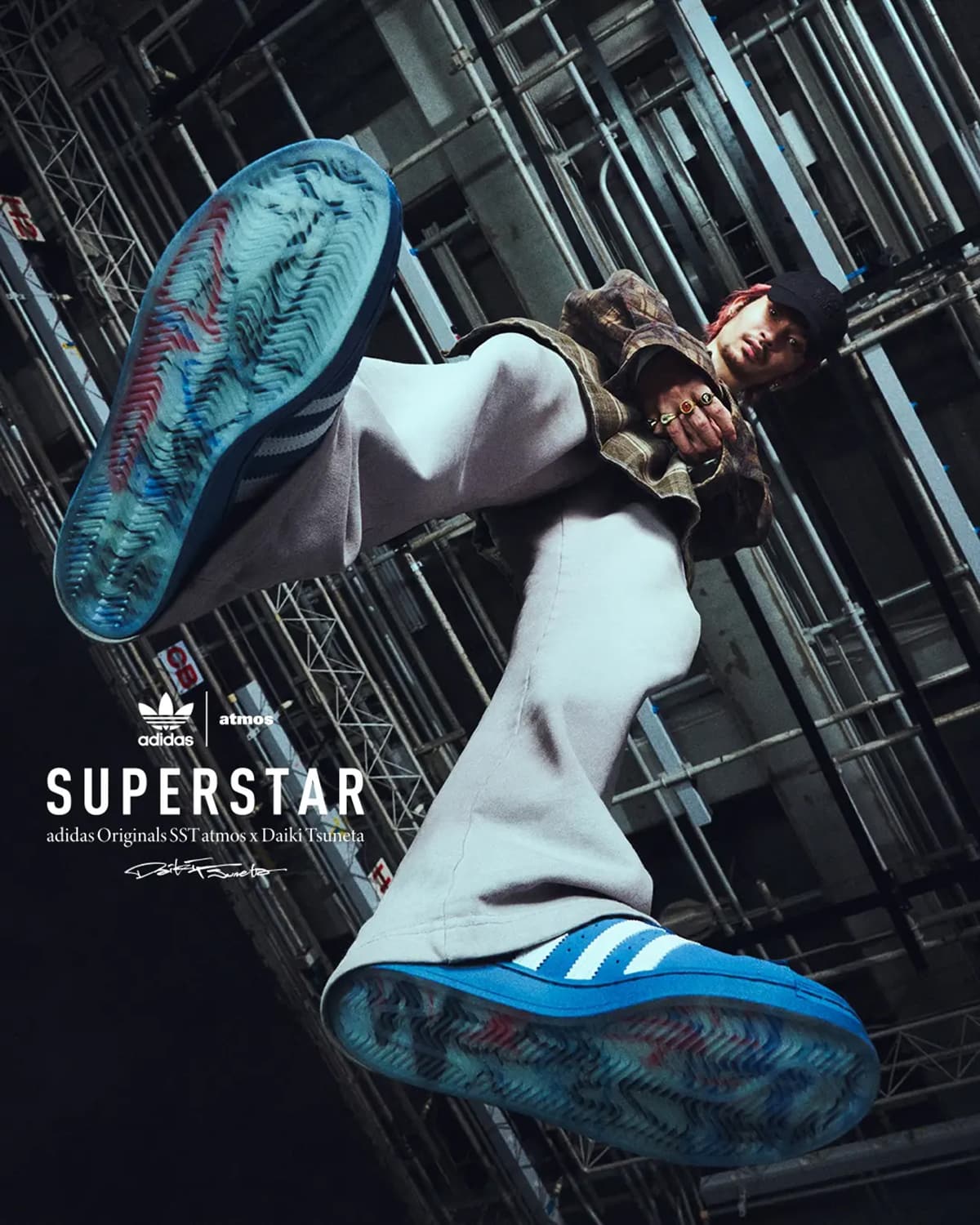 atmos Daiki Tsuneta adidas Superstar Blue White H06346 6