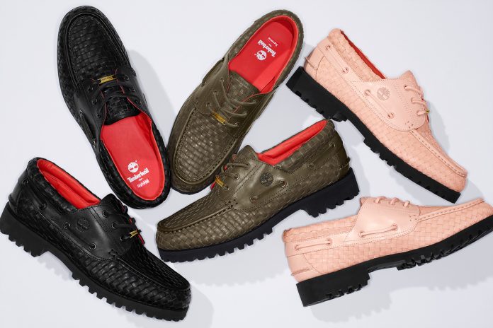 Supreme wypuszcza buty Timberland Woven 3-Eye Lug Shoe Supreme wypuszcza buty Timberland Woven 3-Eye Lug Shoe