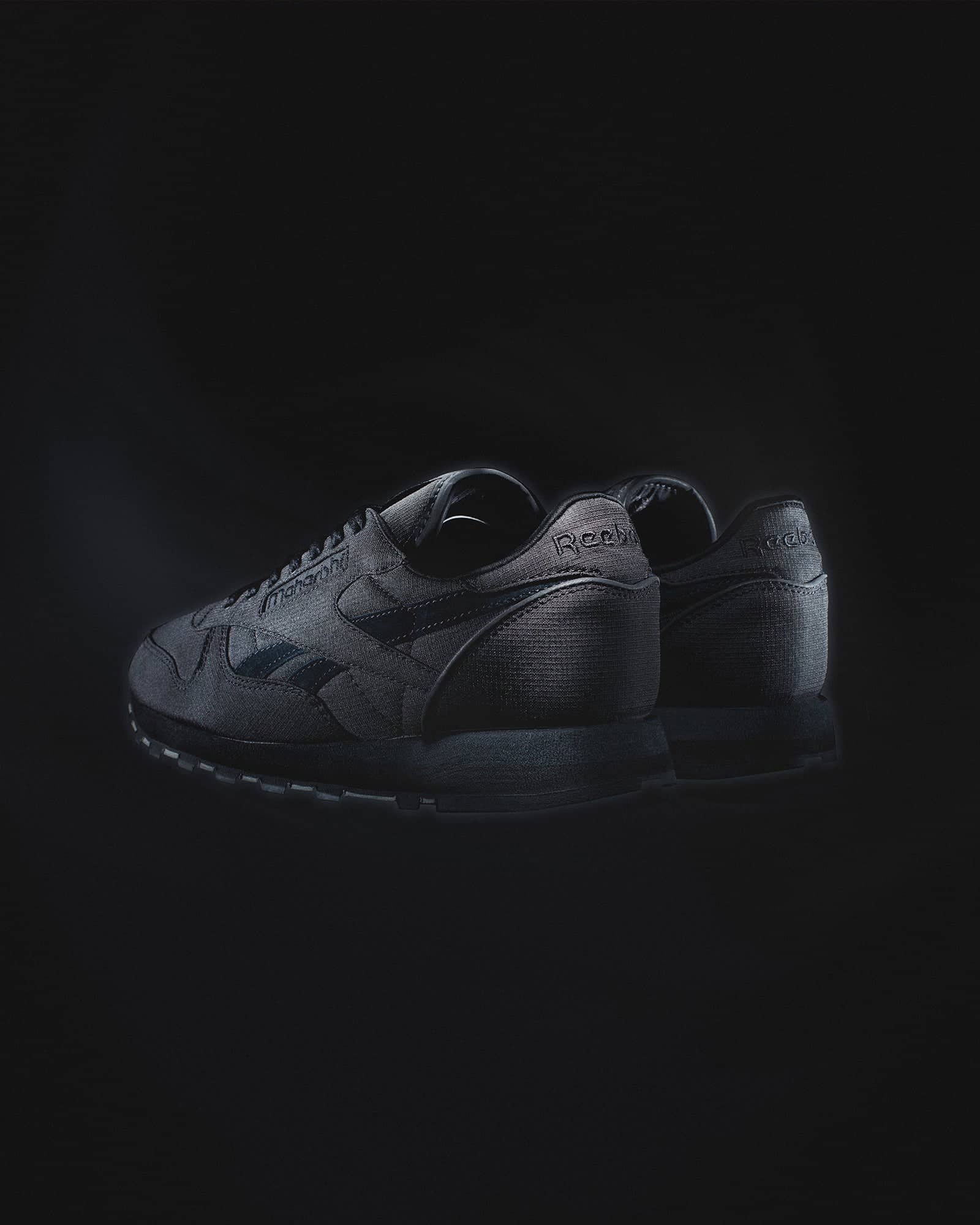 maharishi x reebok classic leather ripstop black 7