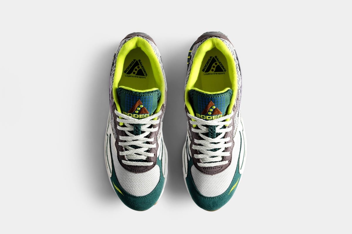 Bodega x Saucony 3D Grid Hurricane Cream Green 6