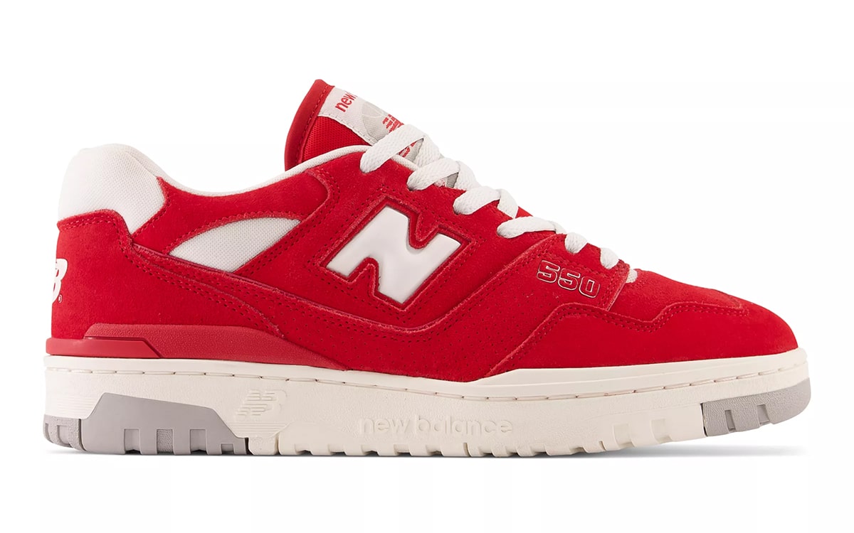 New Balance 550 Team Red Suede Pack BB550VND 2