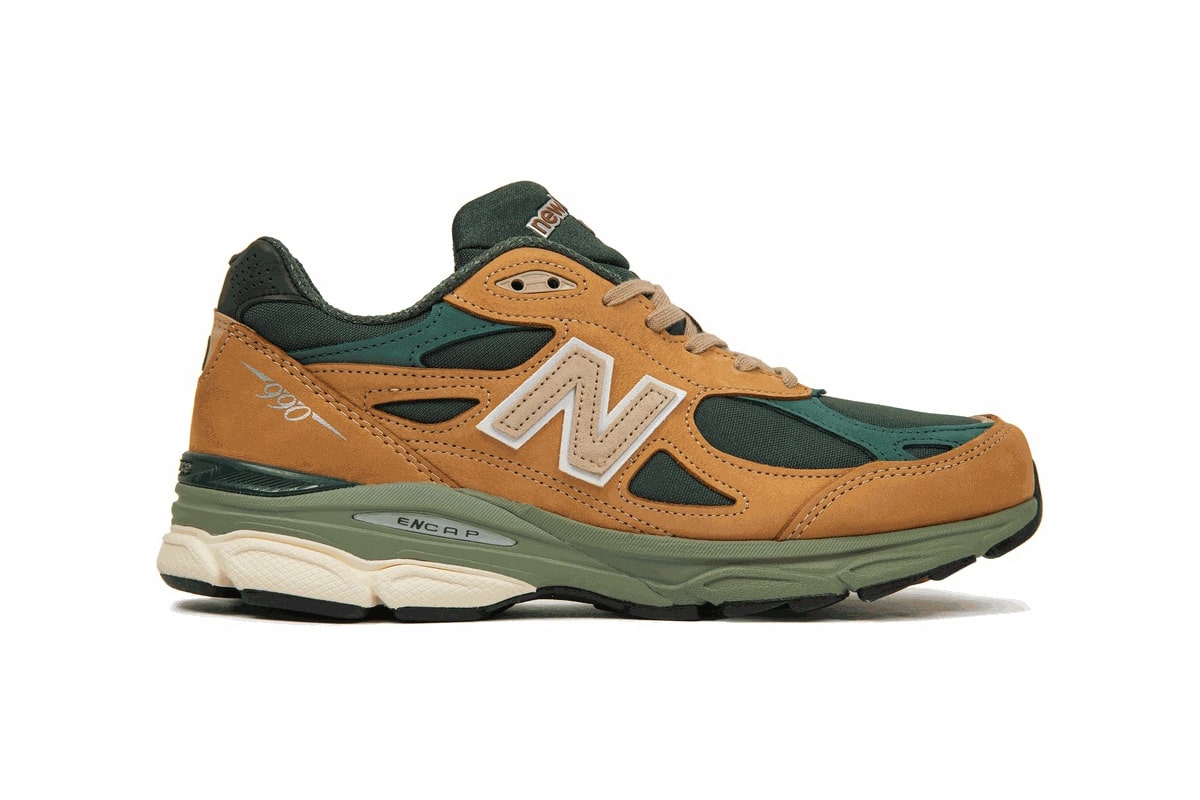 New Balance 990v3 Brown Charcoal Olive M990WG3 Made in USA 3
