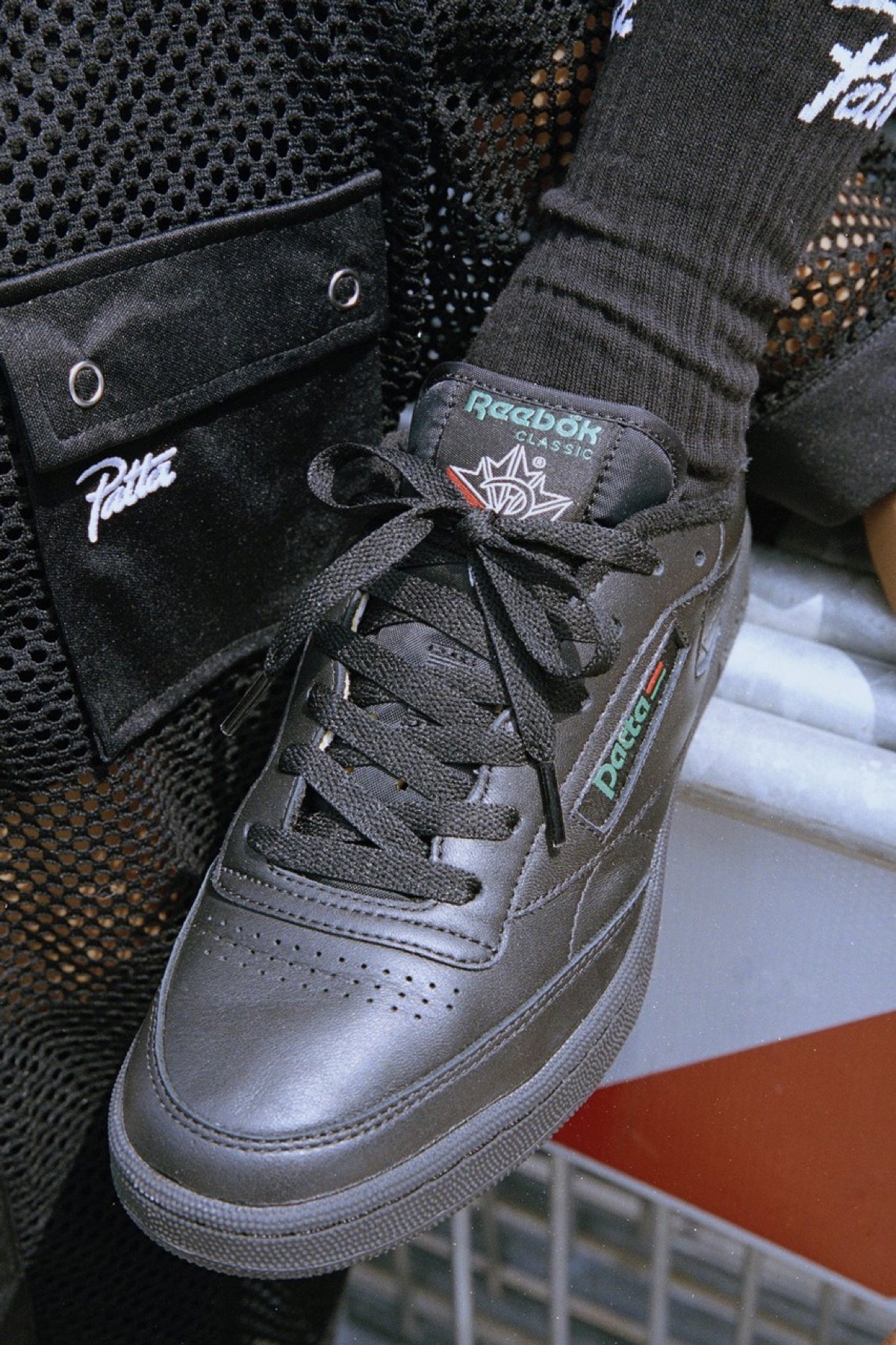 Patta x Reebok Club C All Black 2