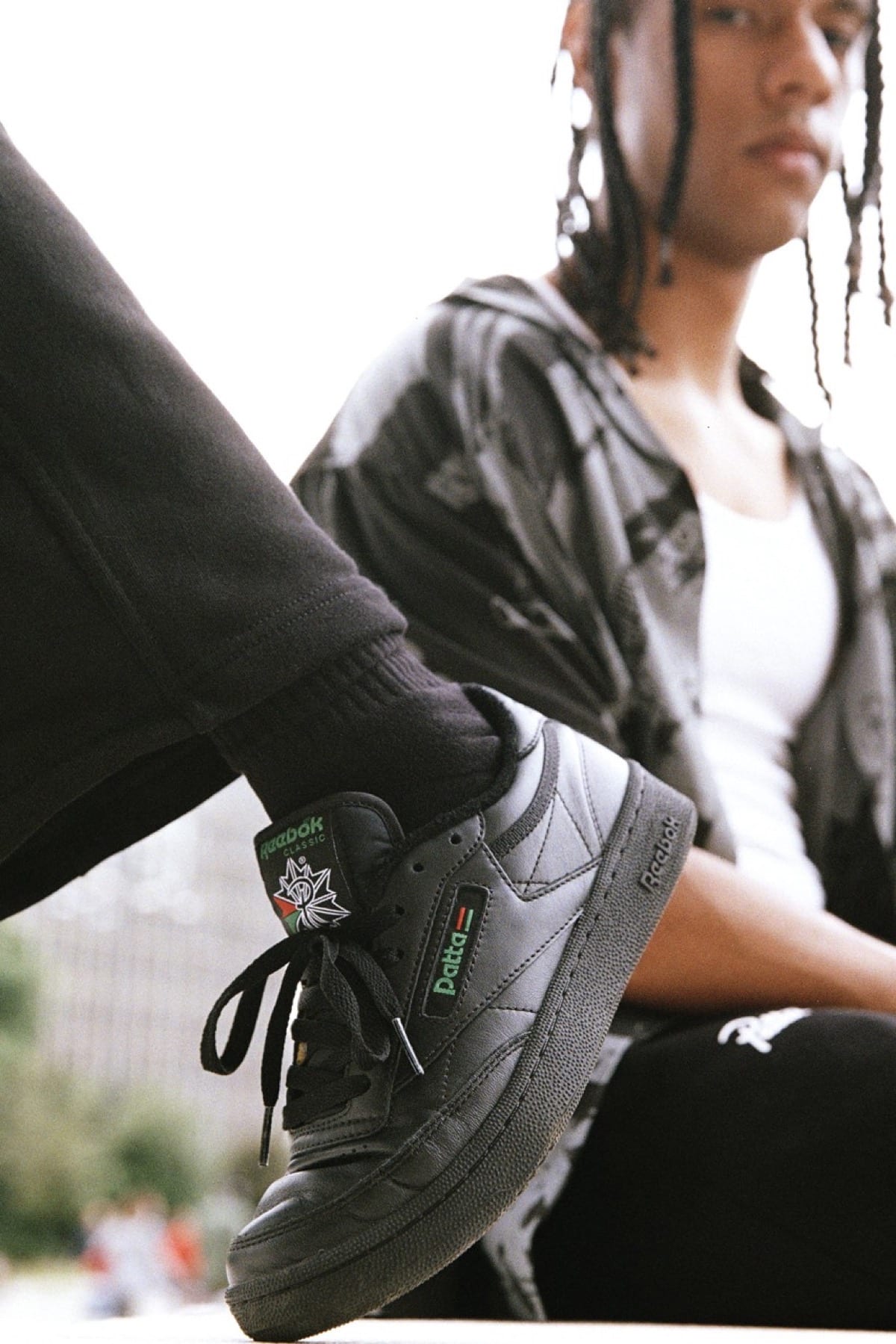 Patta x Reebok Club C All Black 5