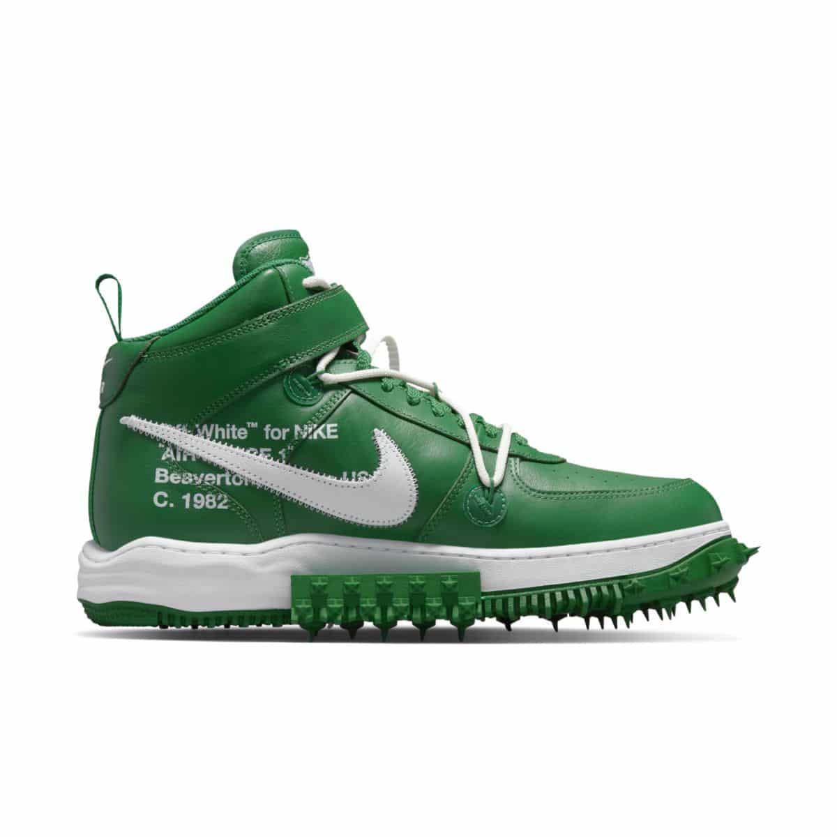 Off-White x Nike Air Force 1 Mid Pine Green DR0500-300 C
