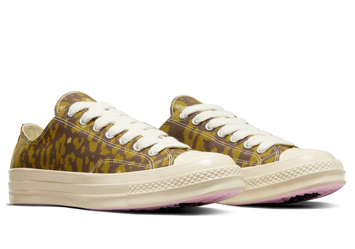 GOLF le FLEUR x Converse Chuck 70 Low Digital Leopard Brown 2