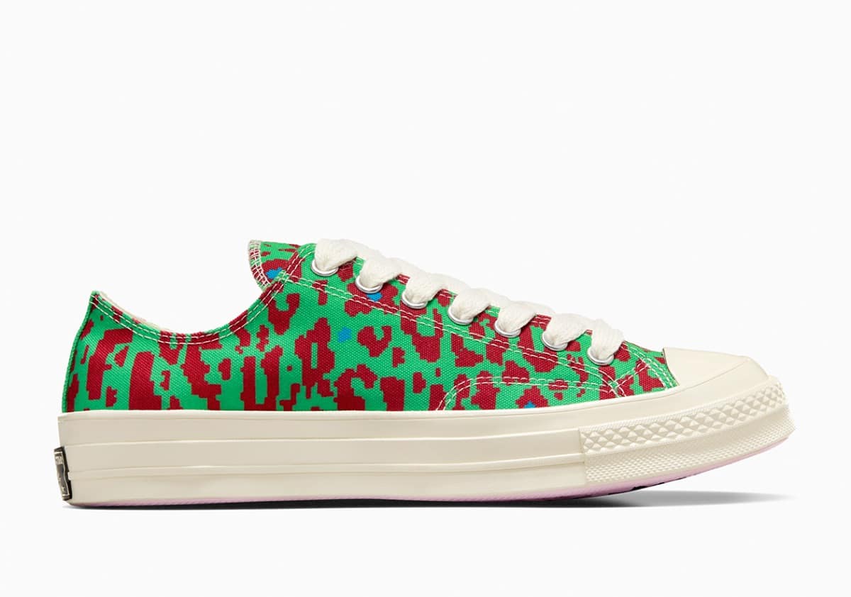 GOLF le FLEUR x Converse Chuck 70 Low Digital Leopard Green 4