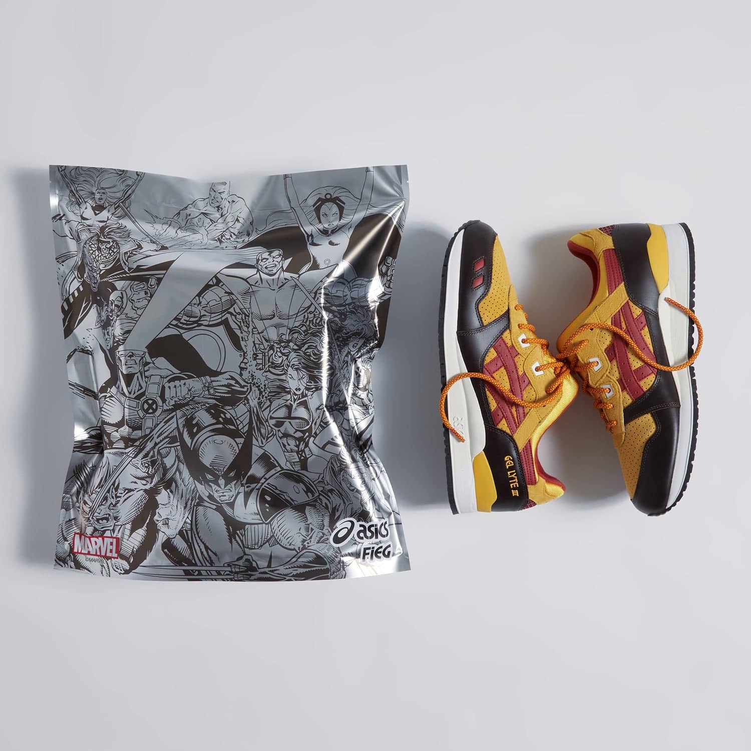 Kith x ASICS Gel-Lyte III x Marvel X-Men Cyclops Wolverine 1980 2
