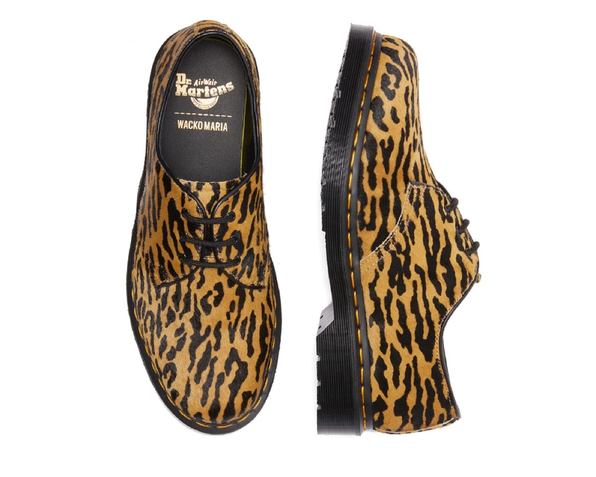 wacko maria dr martens 1461 leopard pack beige 2