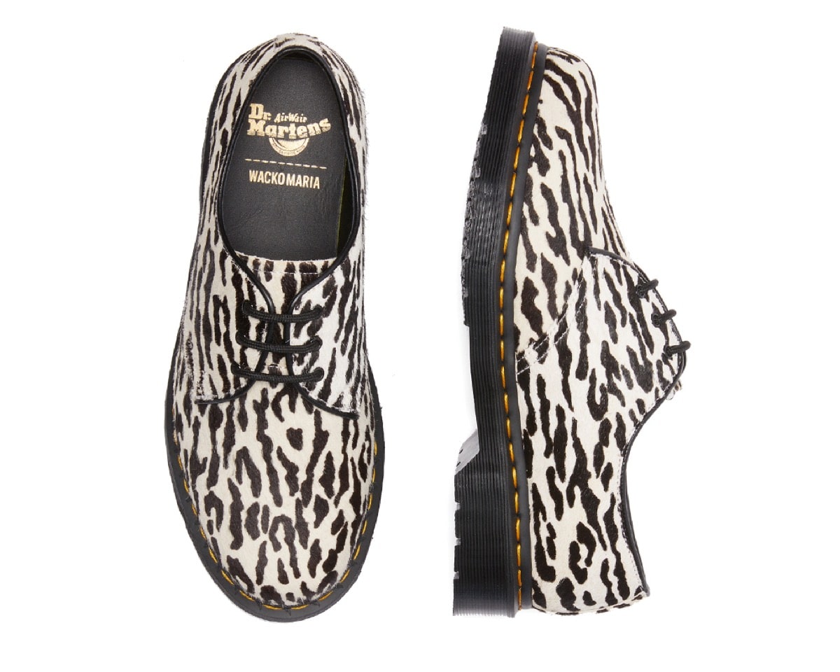 wacko maria dr martens 1461 leopard pack white 2