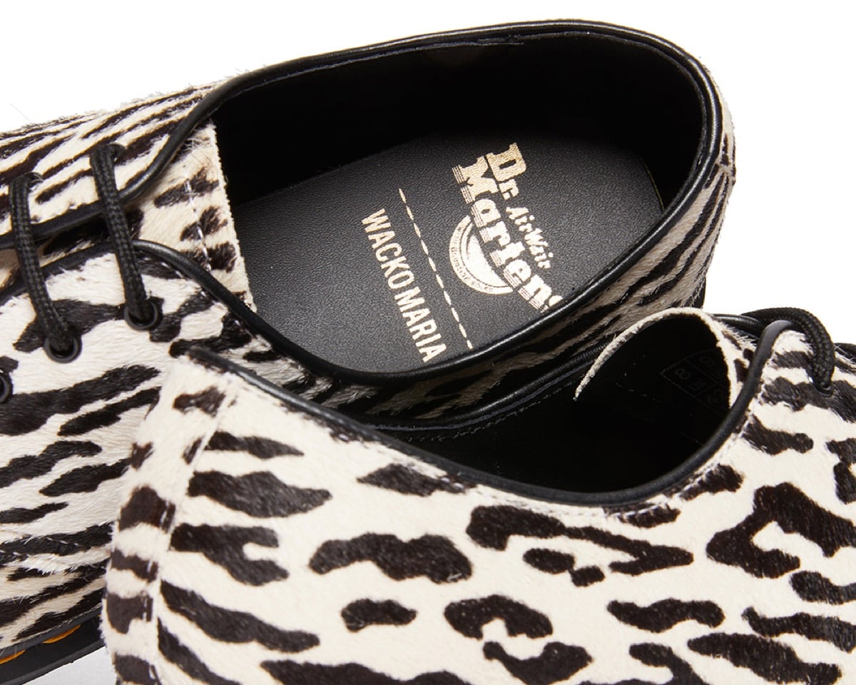 wacko maria dr martens 1461 leopard pack white 4