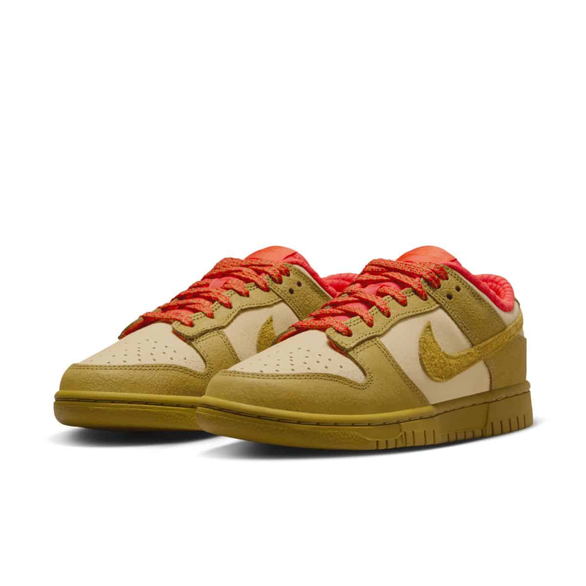 Nike Dunk Low Sesame Bronzine Picante Red WMNS FQ8897-252 E
