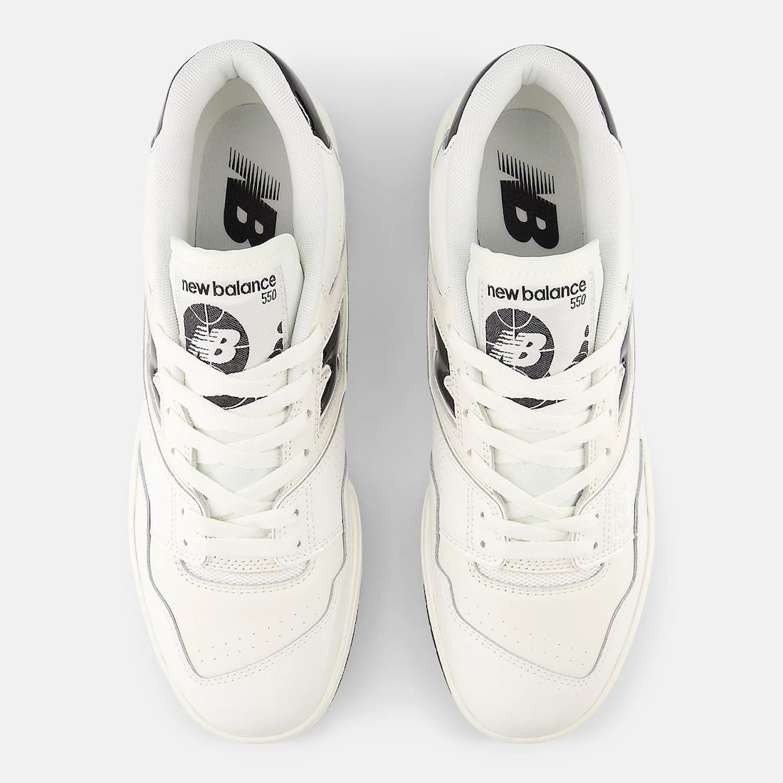 New Balance 550 Patent Leather White Black BB550YKF 5