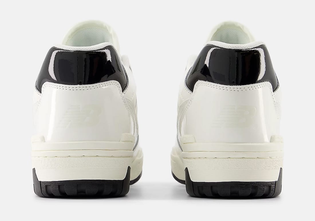 New Balance 550 Patent Leather White Black BB550YKF 6