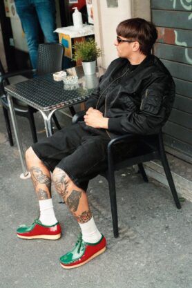 Lookbook Supreme x Clarks Wallabee Patent Leather Pack 1