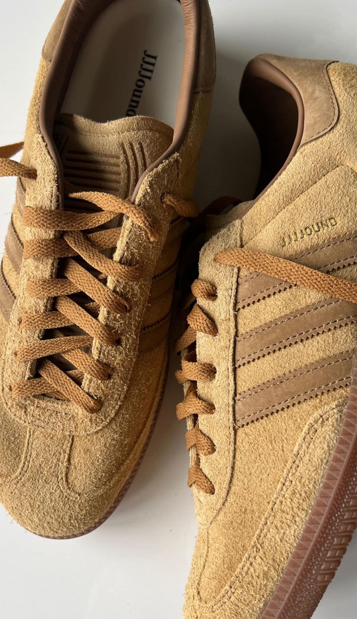 jjjjound x adidas samba wheat preview 2