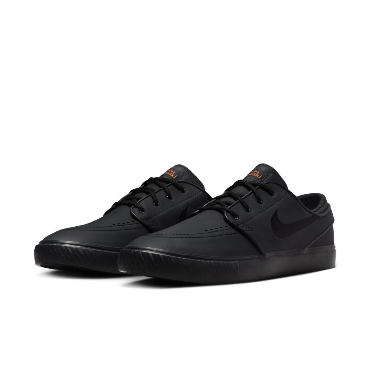 Nike SB Stefan Janoski Low Triple Black Orange Label FQ7621-001 E