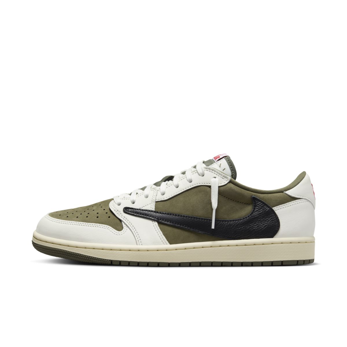Travis Scott x Air Jordan 1 Low Medium Olive DM7866-200 A