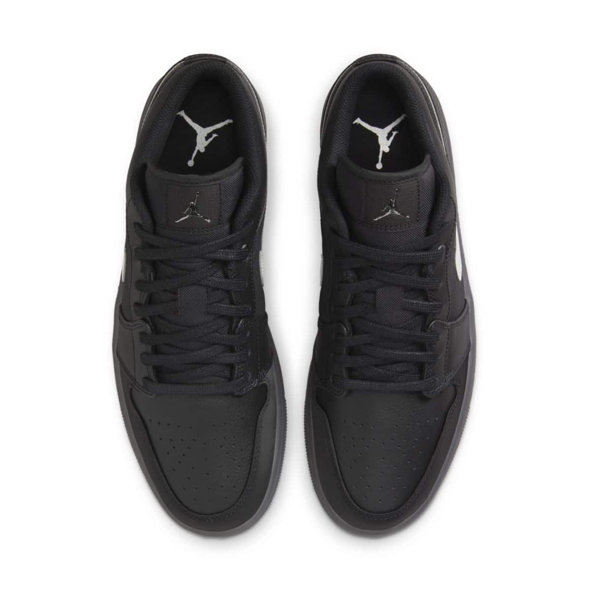 Air Jordan 1 Low Dark Gum Soles Reflective Swoosh HV5968-001 D