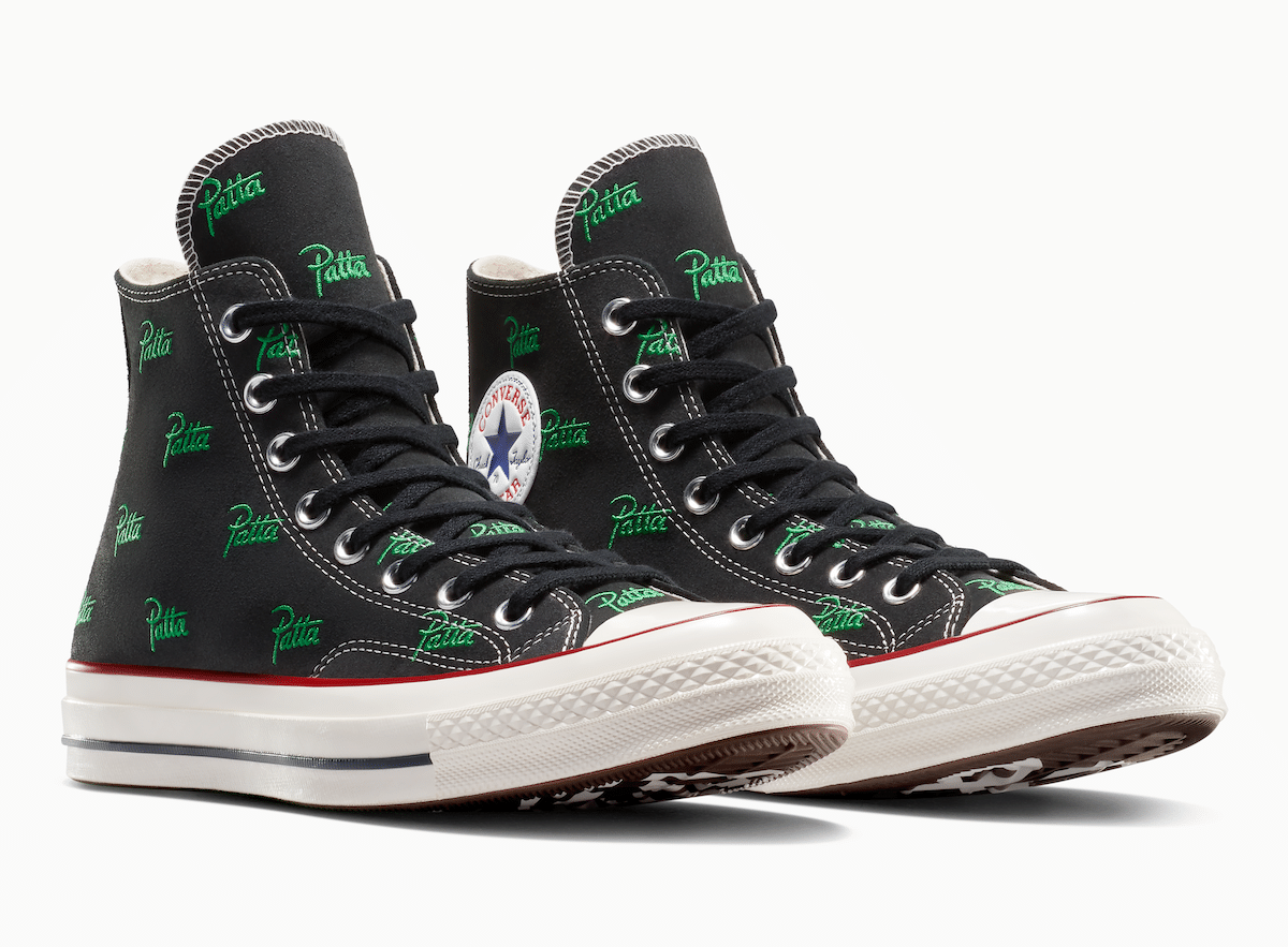 Patta Converse Chuck 70 High Black Jolly Green A13857C 3