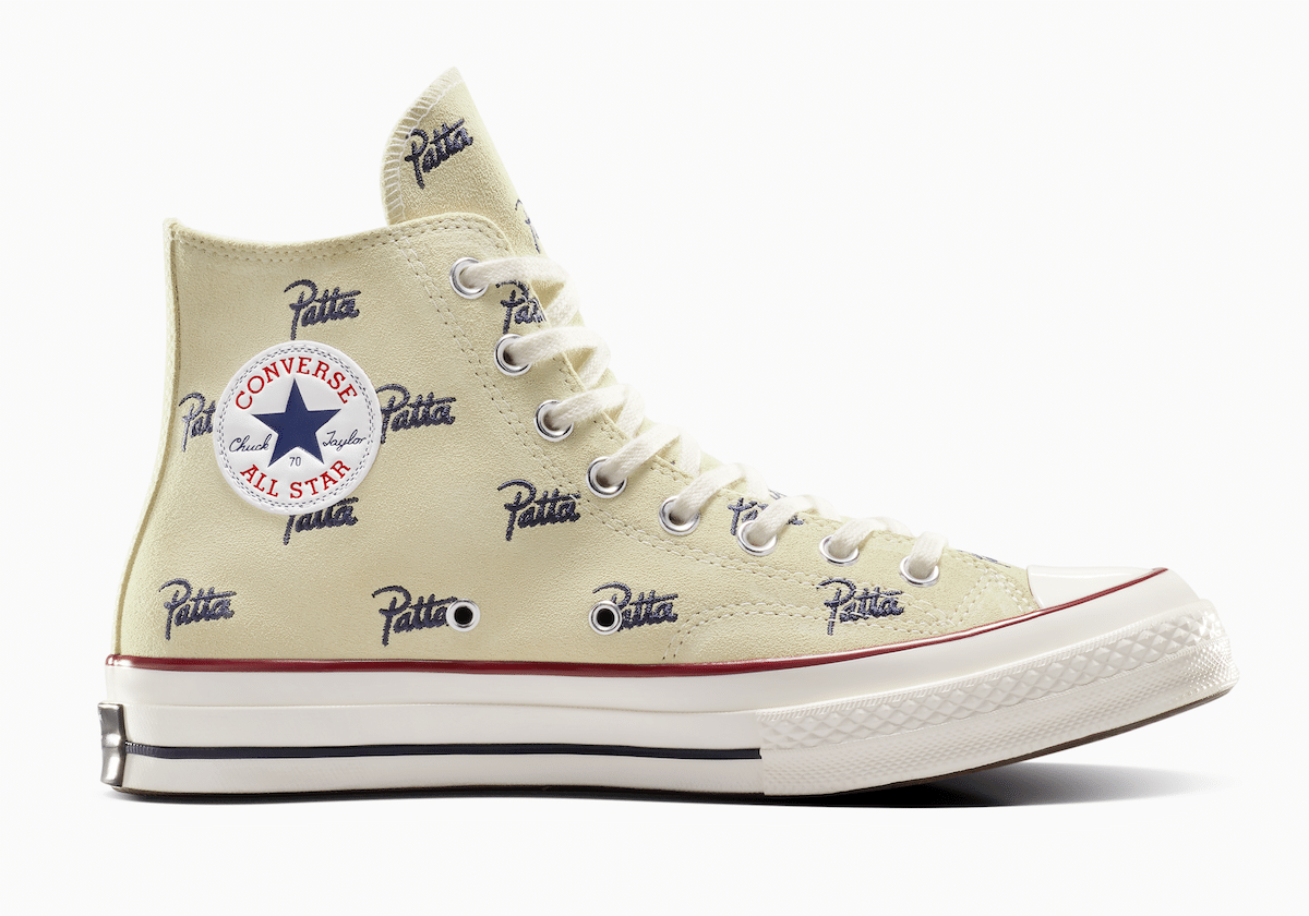Patta Converse Chuck 70 High Natural Ivory Insignia Blue A12831C 2