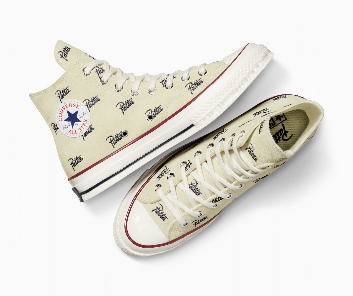 Patta Converse Chuck 70 High Natural Ivory Insignia Blue A12831C 4