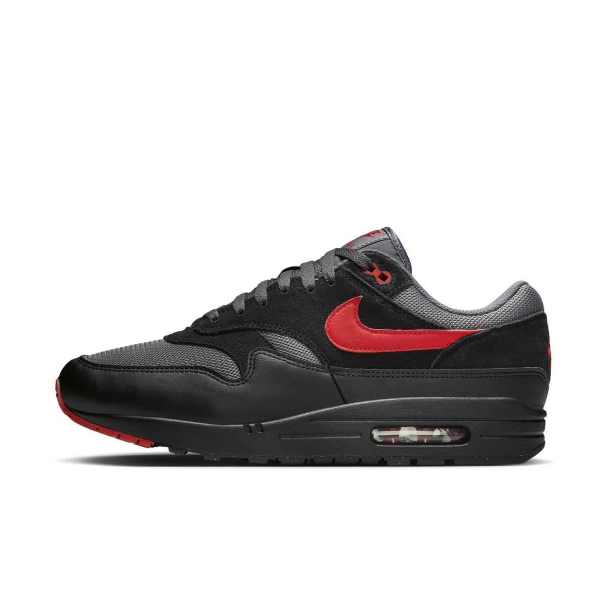 Nike Air Max 1 Vamps Black University Red FZ5808-008 A