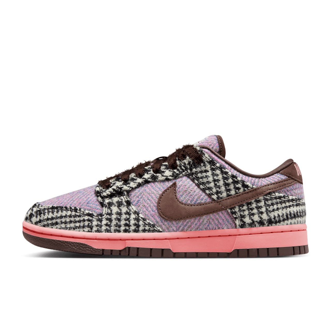 Harris Tweed x Nike Dunk Low Denim Turquoise Baroque Brown HQ5036-902 2