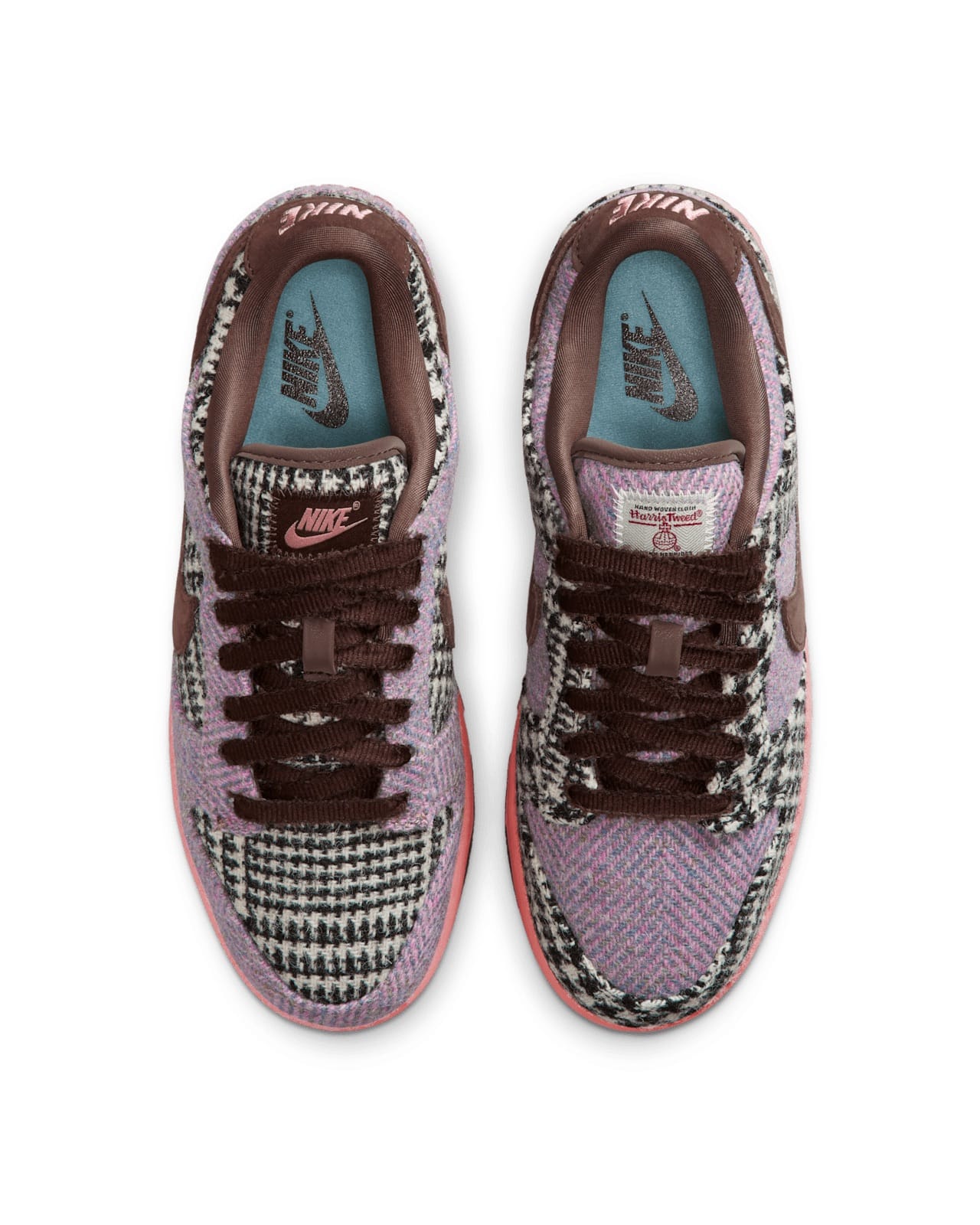 Harris Tweed x Nike Dunk Low Denim Turquoise Baroque Brown HQ5036-902 5