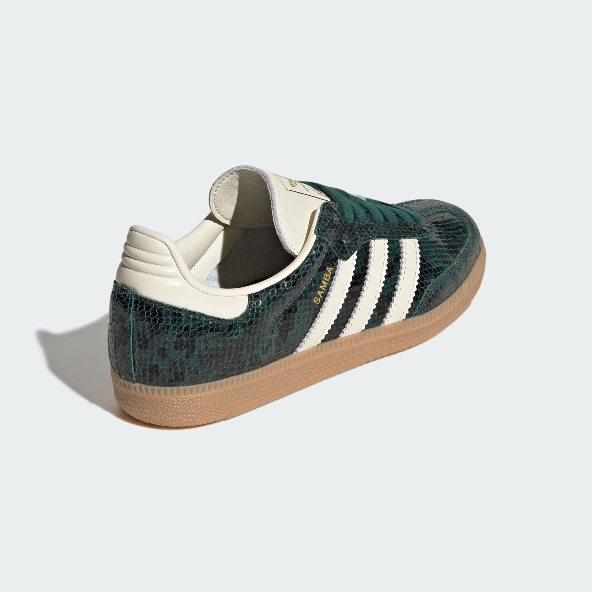 adidas Samba Snakeskin Black Collegiate Green JR8848 6