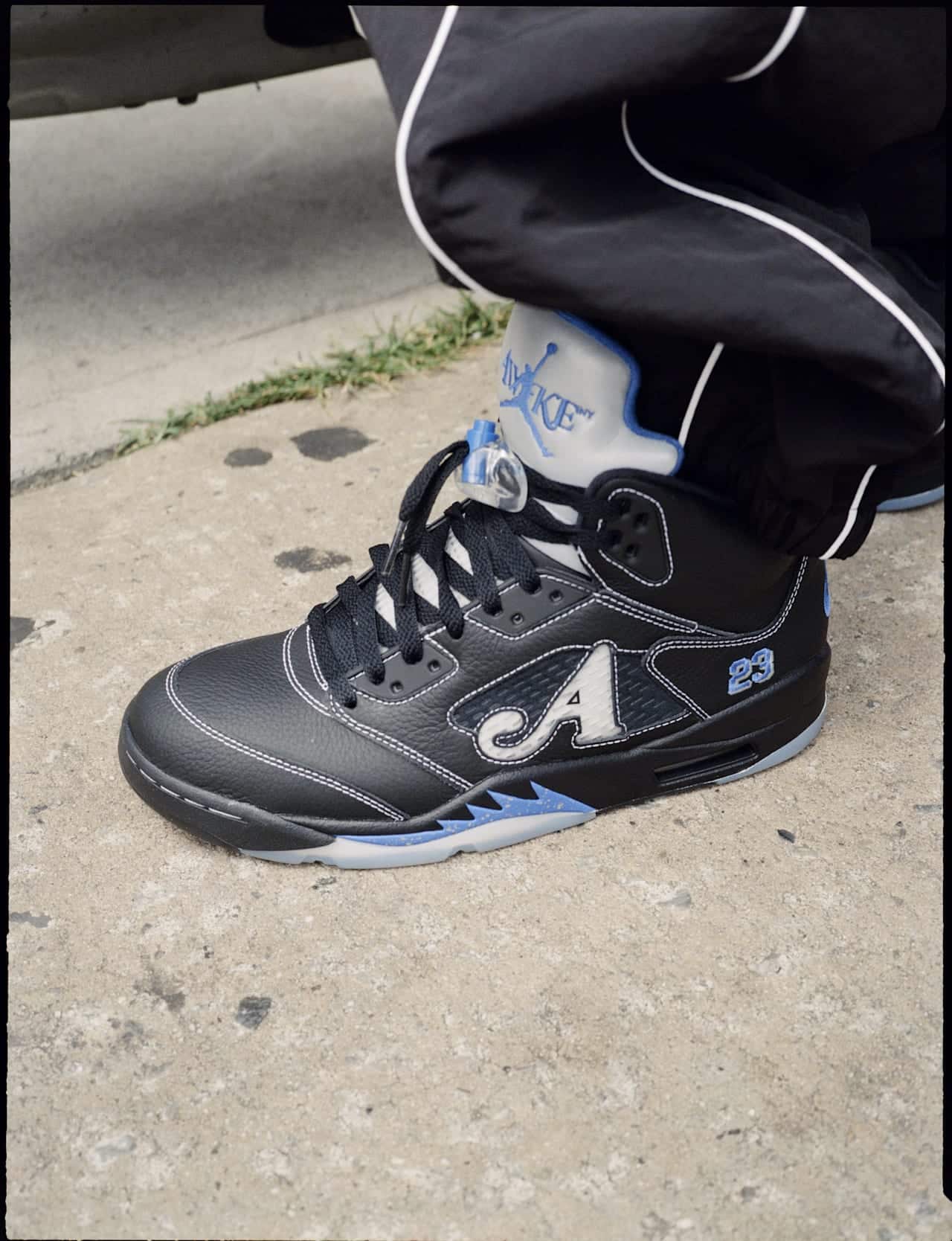 Awake Air Jordan 5 Black Racer Blue DV4982-004 1