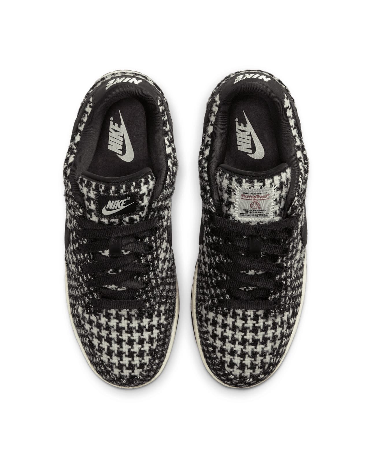 Harris Tweed x Nike Dunk Low White Black HQ5036-901 5