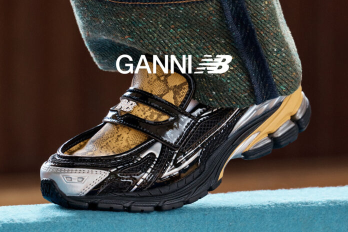 GANNI x New Balance 1906L Black Gold Fall 2025