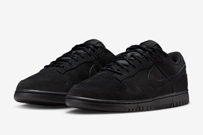 Nike Dunk Low Triple Black Suede IB6651-001