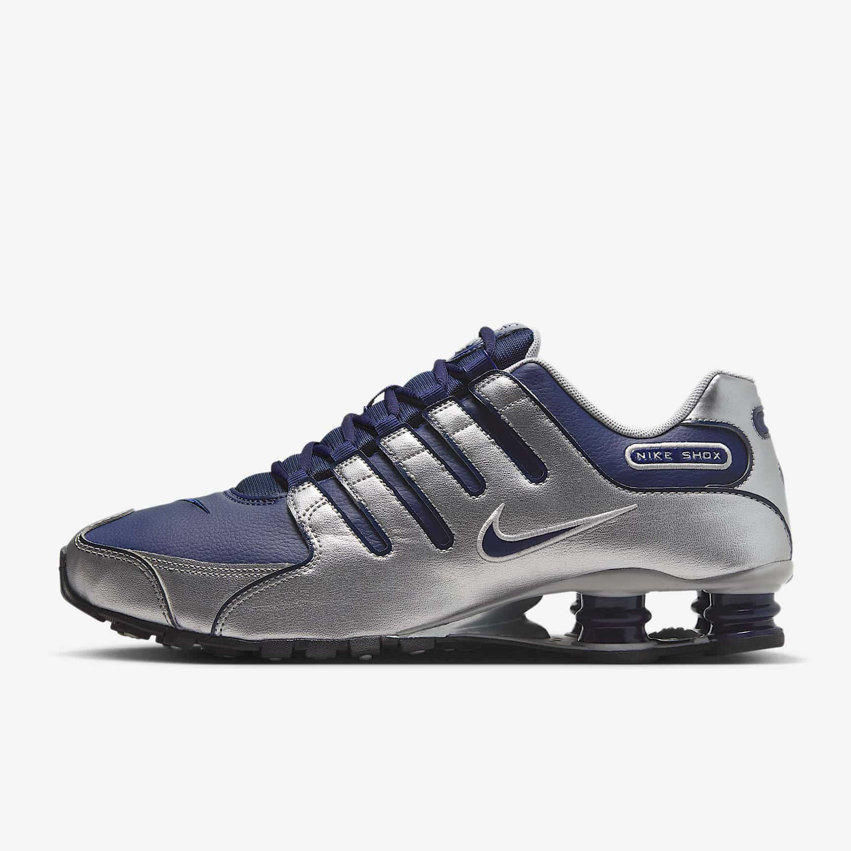 Nike Shox NZ Midnight Navy Metallic Silver 378341-402 2