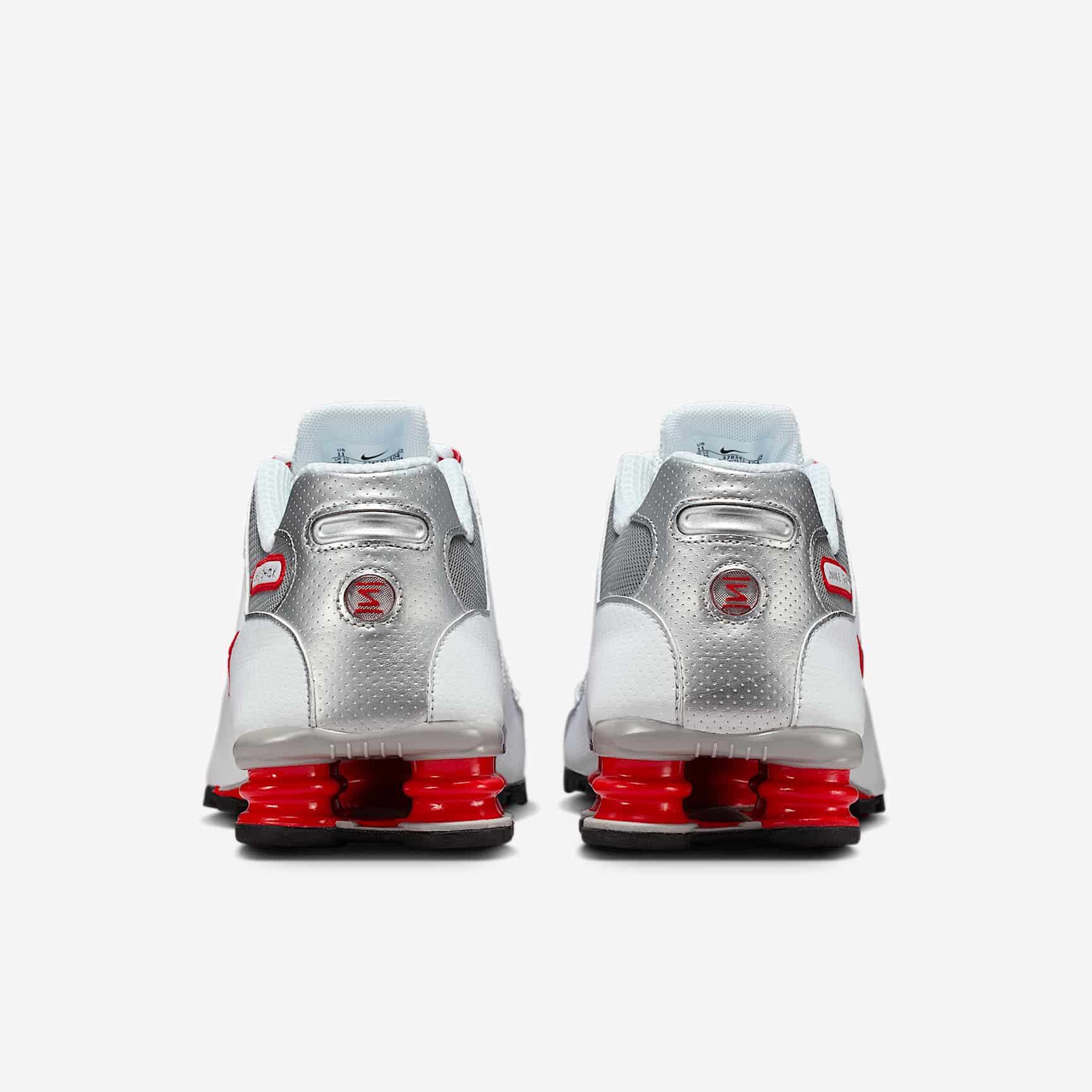 Nike Shox NZ White Sport Red 378341-104 6