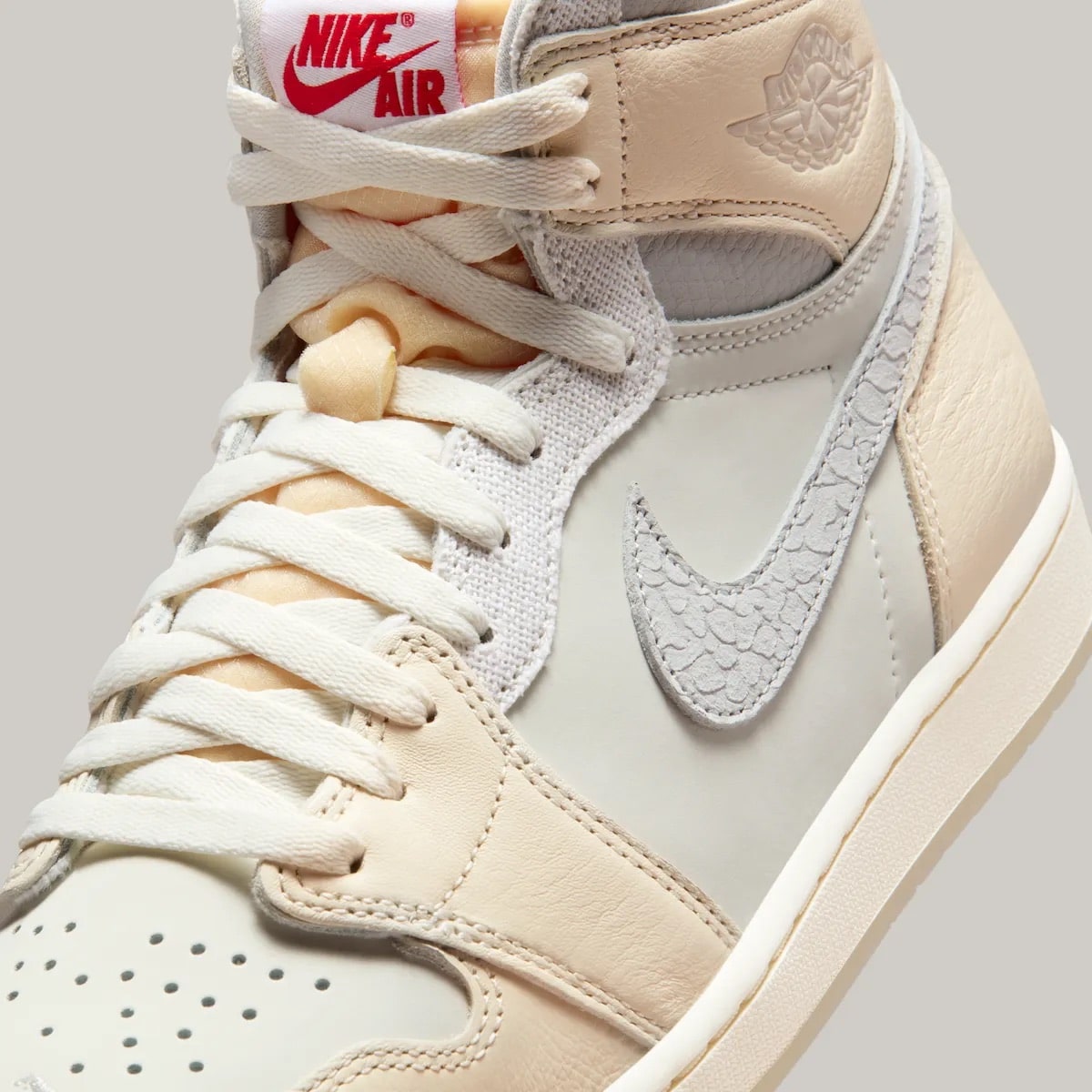 Air Jordan 1 High Sail Elephant Print Swoosh IH4363-100 7